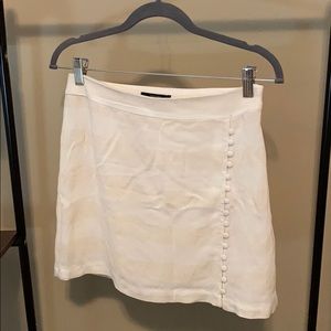 FOREVER 21 - tan and white skirt